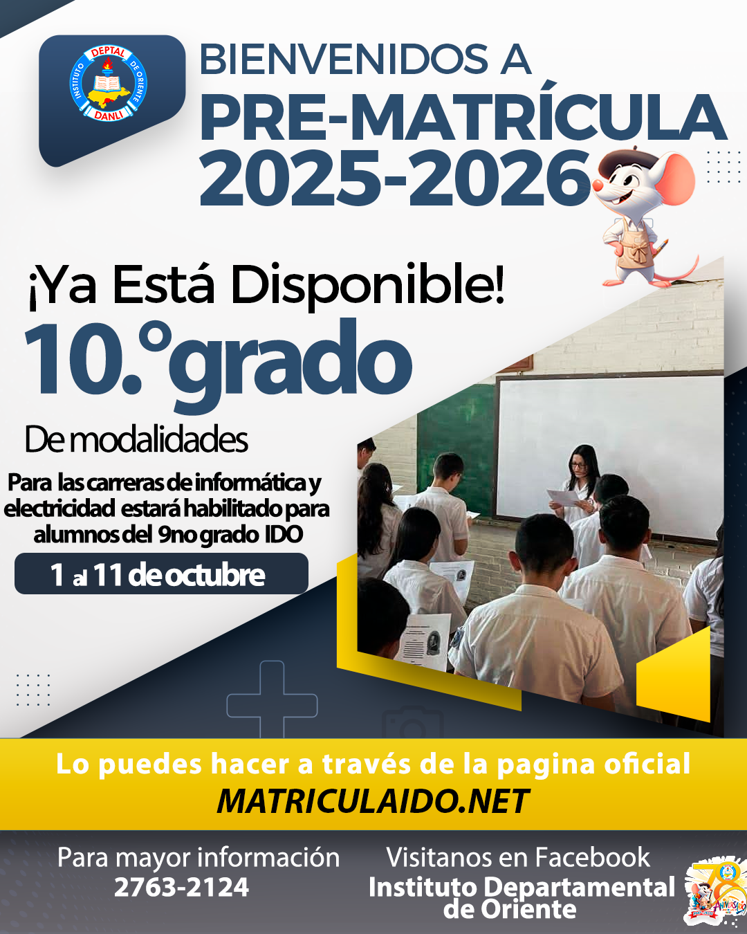 Pre-matrícula Décimo Grado
